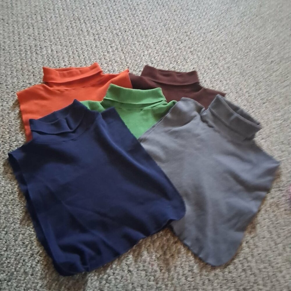 set of 5 women's turtleneck inserts
